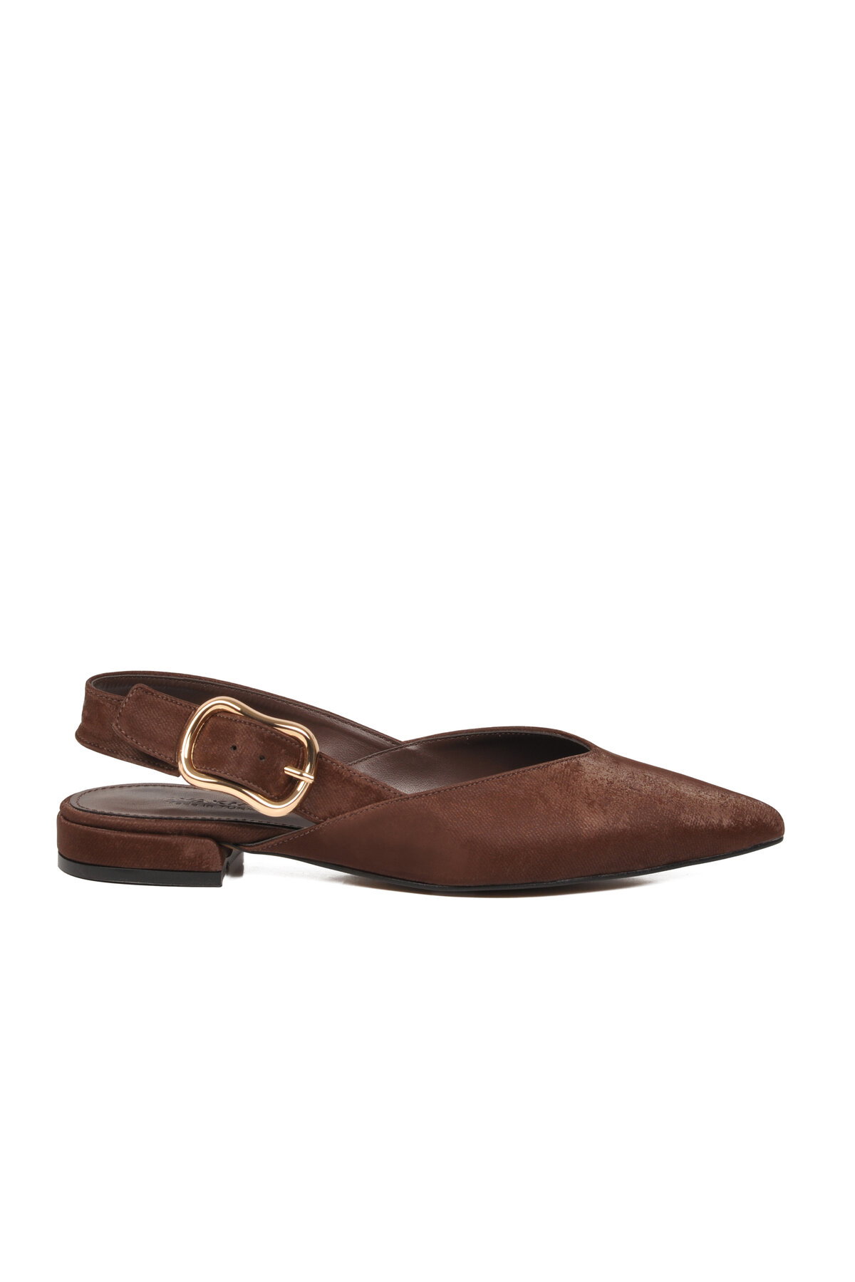 Ayakmod Kahverengi Ayakmod Hafif Kemerli Kadın Babet Ayakkabı 312552 Z