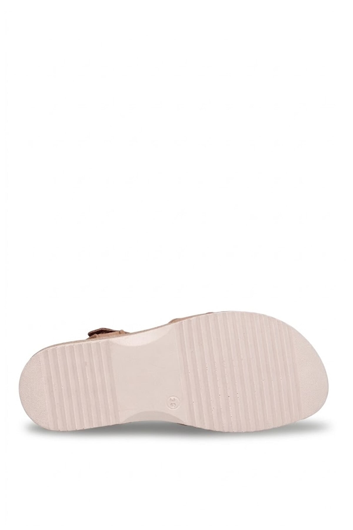 Ayakkabı Fuarı Taba Ayakkabı Fuarı Fuari Elit ASIRM2309 Kadın Hakiki Deri Düz Sandalet