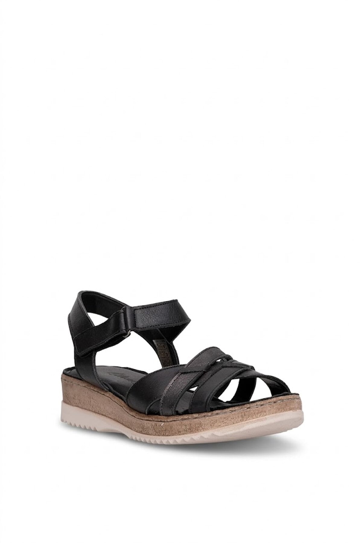 Ayakkabı Fuarı Taba Ayakkabı Fuarı Fuari Elit ASIRM2309 Kadın Hakiki Deri Düz Sandalet