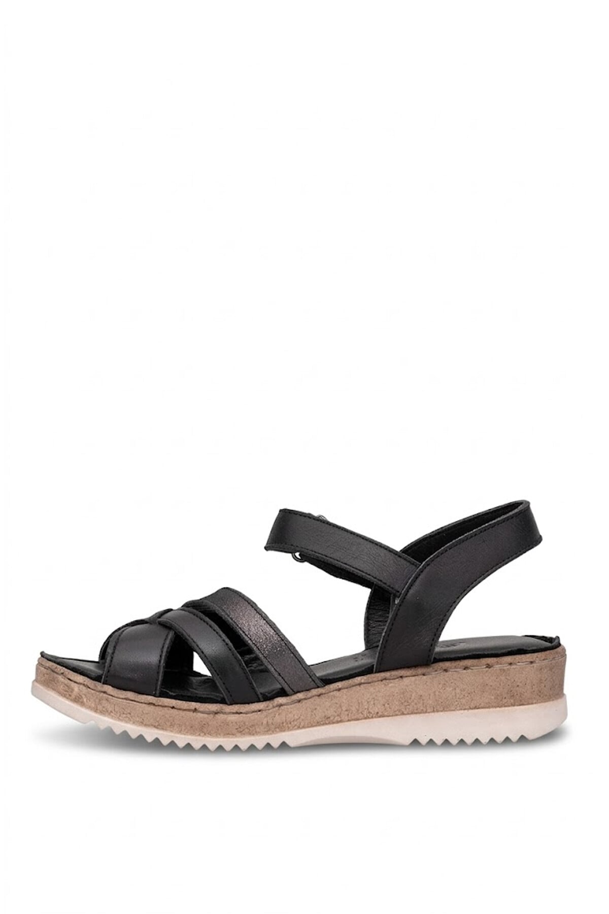Ayakkabı Fuarı Taba Ayakkabı Fuarı Fuari Elit ASIRM2309 Kadın Hakiki Deri Düz Sandalet