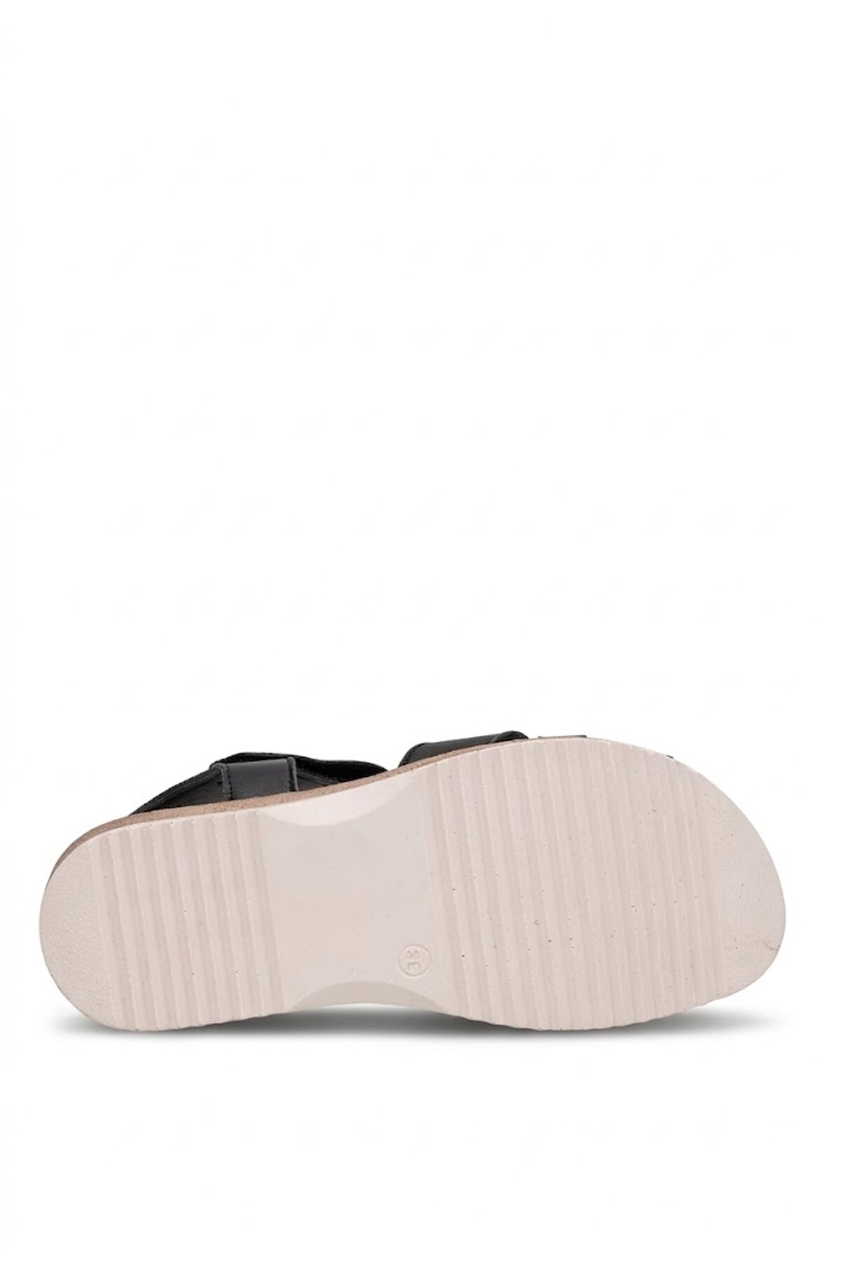 Ayakkabı Fuarı Taba Ayakkabı Fuarı Fuari Elit ASIRM2309 Kadın Hakiki Deri Düz Sandalet