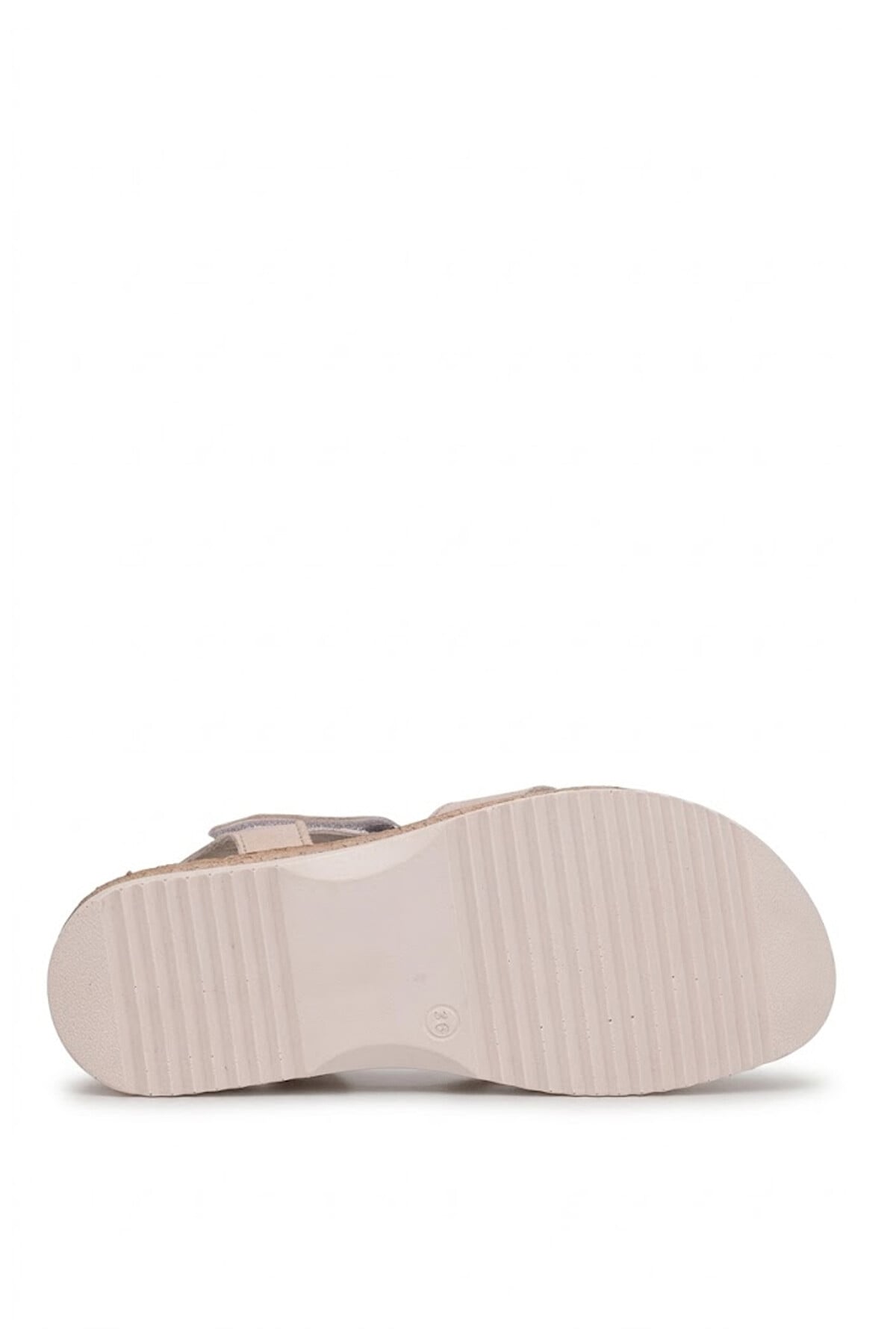 Ayakkabı Fuarı Taba Ayakkabı Fuarı Fuari Elit ASIRM2309 Kadın Hakiki Deri Düz Sandalet