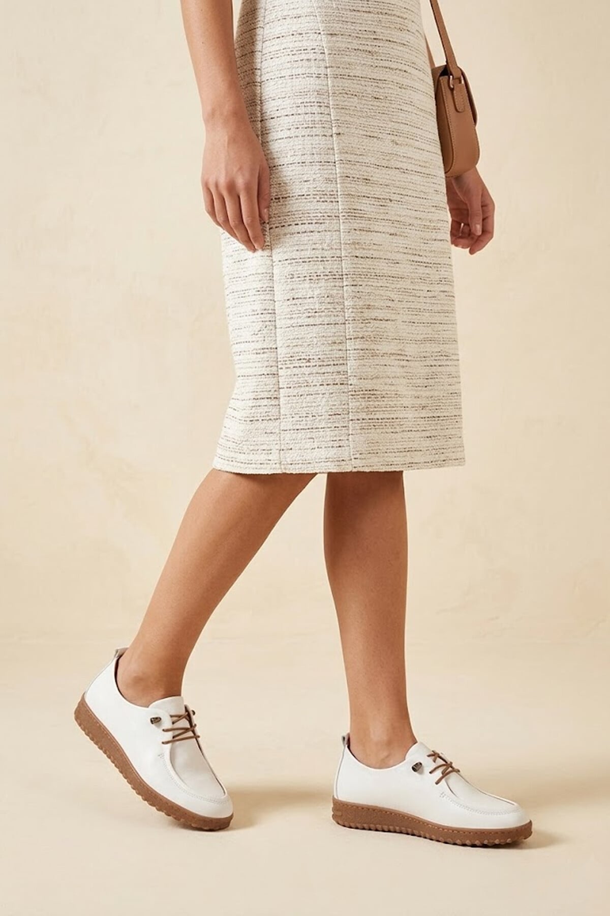 Ayakkabı Fuarı Gri Ayakkabı Fuarı Fuari Elit ASSCL100 Kadın Hakiki Deri Casual