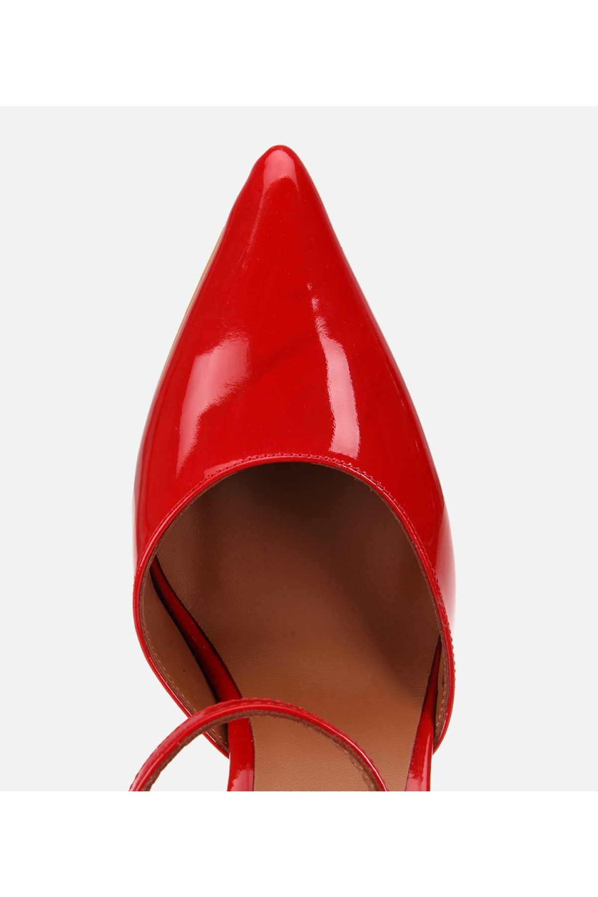 Hotiç Siyah Hotiç Hotiç Rugan Kadın Deri Bilekten Bağlamalı Stiletto