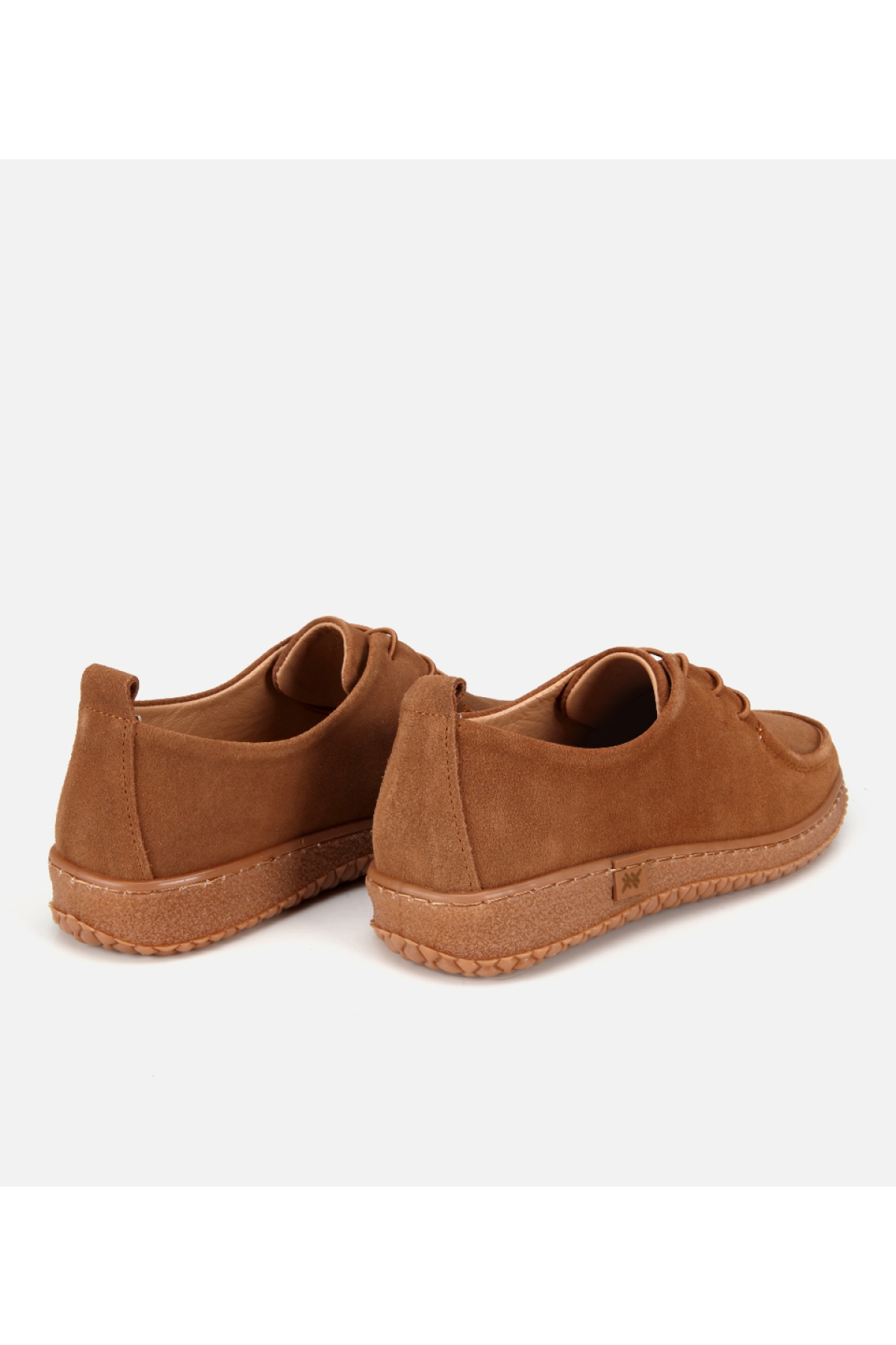 Hotiç Kahverengi Hotiç Hotiç Süet Kadın Deri Esnek Tabanlı Günlük Loafer