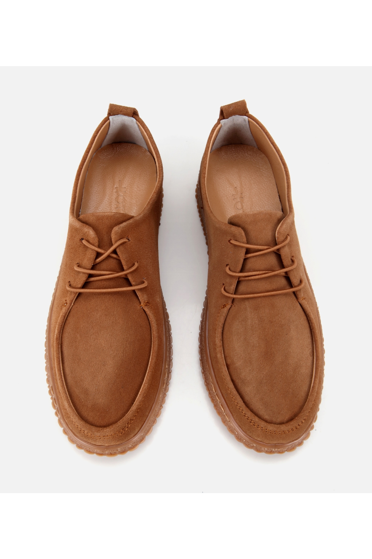 Hotiç Kahverengi Hotiç Hotiç Süet Kadın Deri Esnek Tabanlı Günlük Loafer