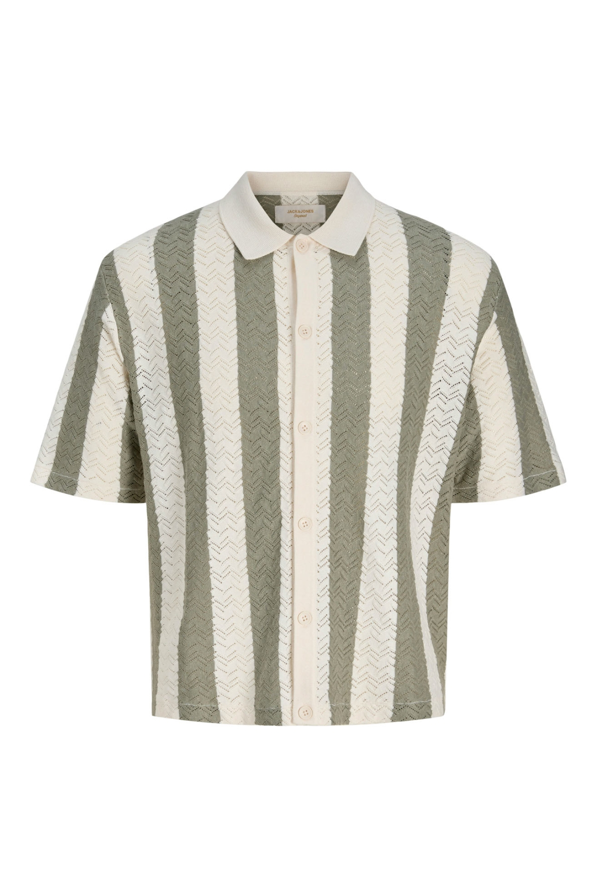 Polo Yaka Loose Fit Krem Erkek Kazak 12272863 JORTYLER KNIT SS