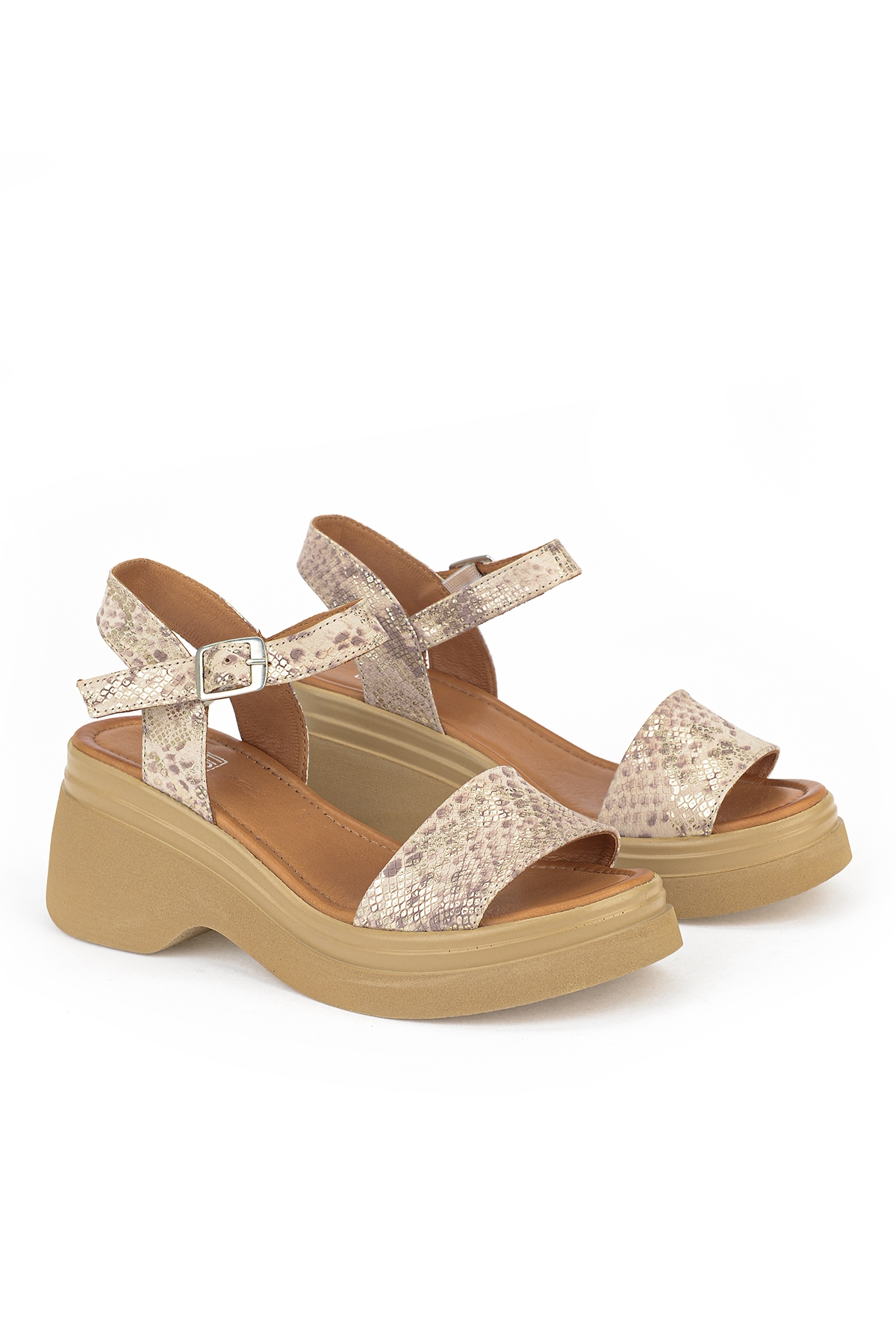 Ziya Siyah Ziya Hakiki Kadın Deri Topuklu Sandalet 161992Z64028