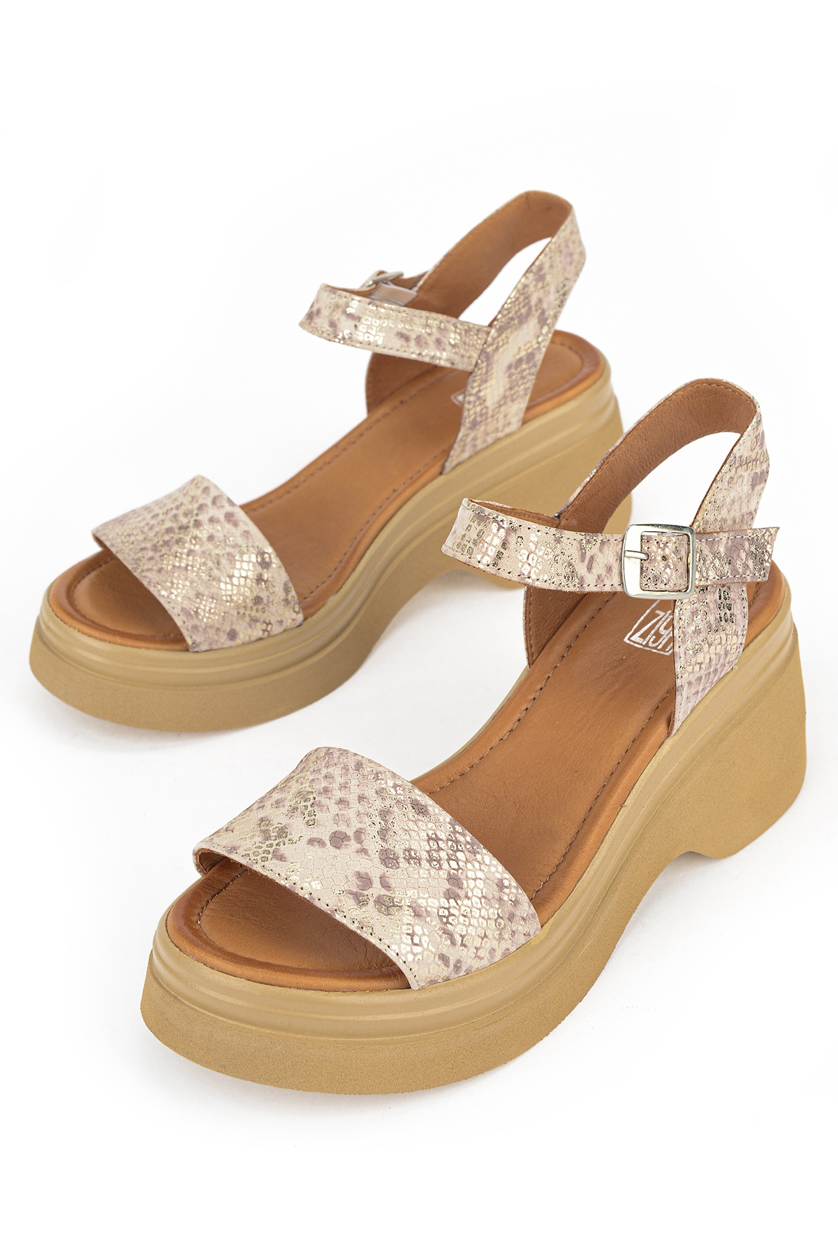 Ziya Siyah Ziya Hakiki Kadın Deri Topuklu Sandalet 161992Z64028