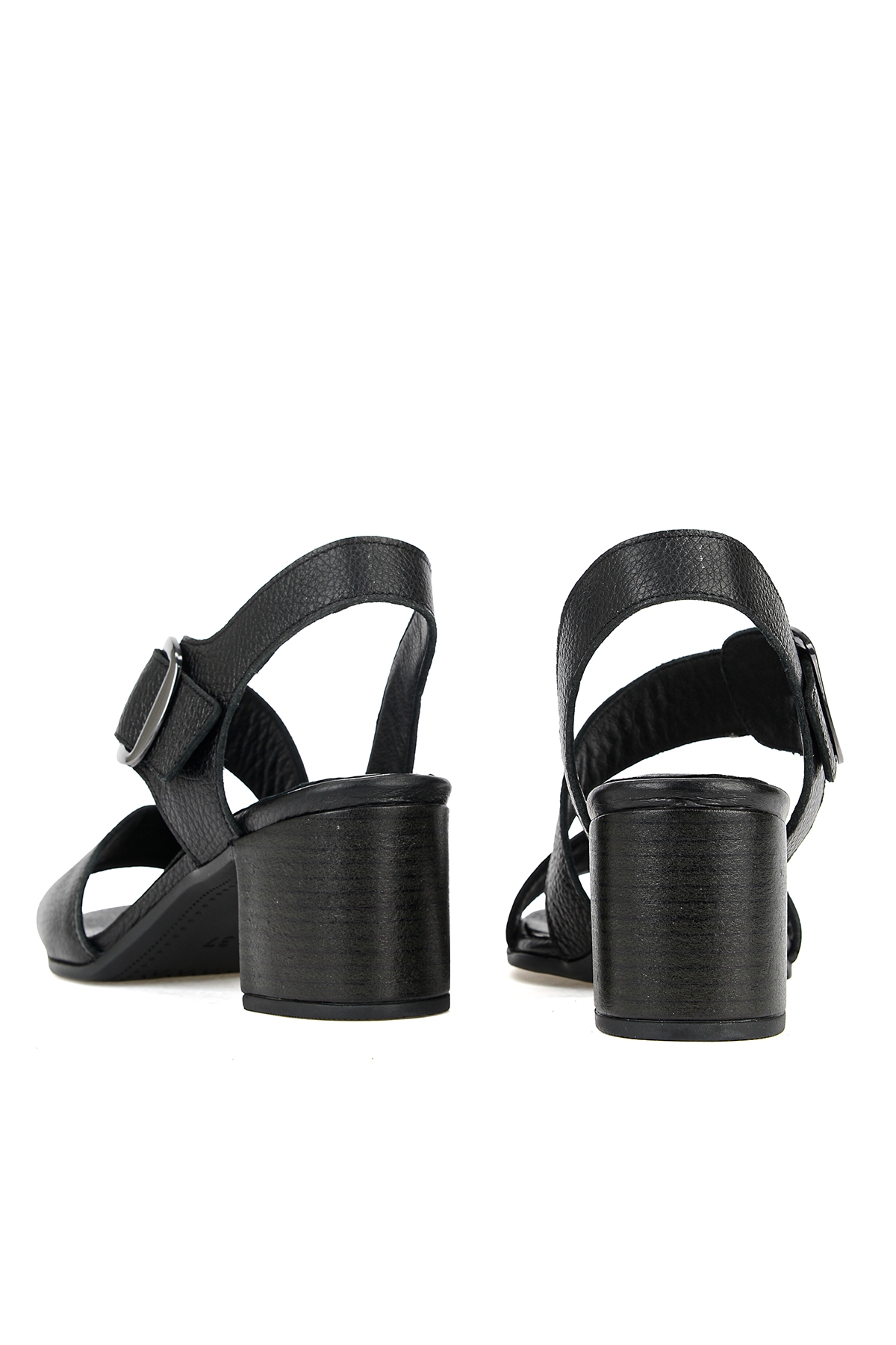 Ziya Gümüş Ziya Hakiki Kadın Deri Topuklu Sandalet 1611050Z8415