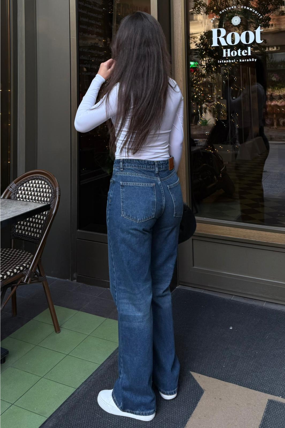 Mavi %100Pamuklu Geniş Paça Kadın Wide Leg Jean MG2623 Fiyatları