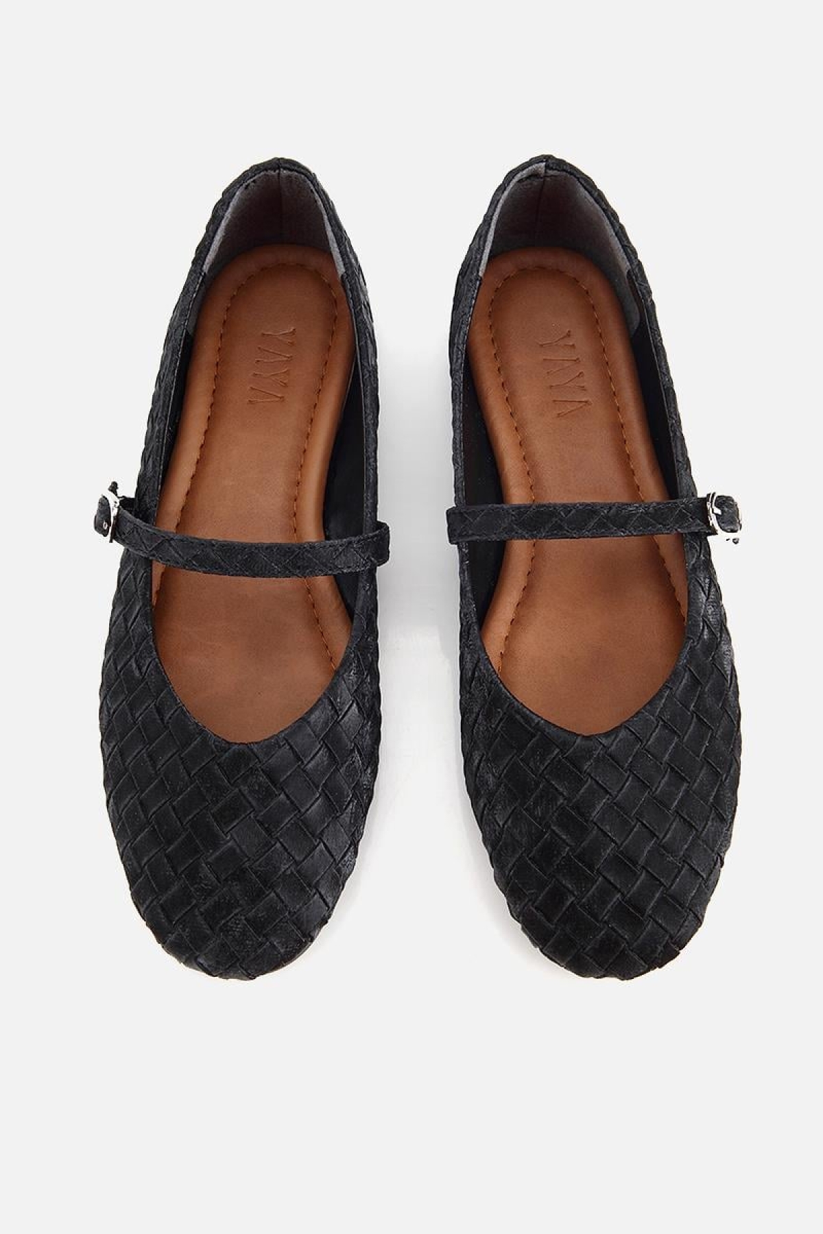 Yaya By Hotiç Siyah Yaya By Hotiç Yaya By Kadın Örgü Detaylı Günlük Düz Tabanlı Babet