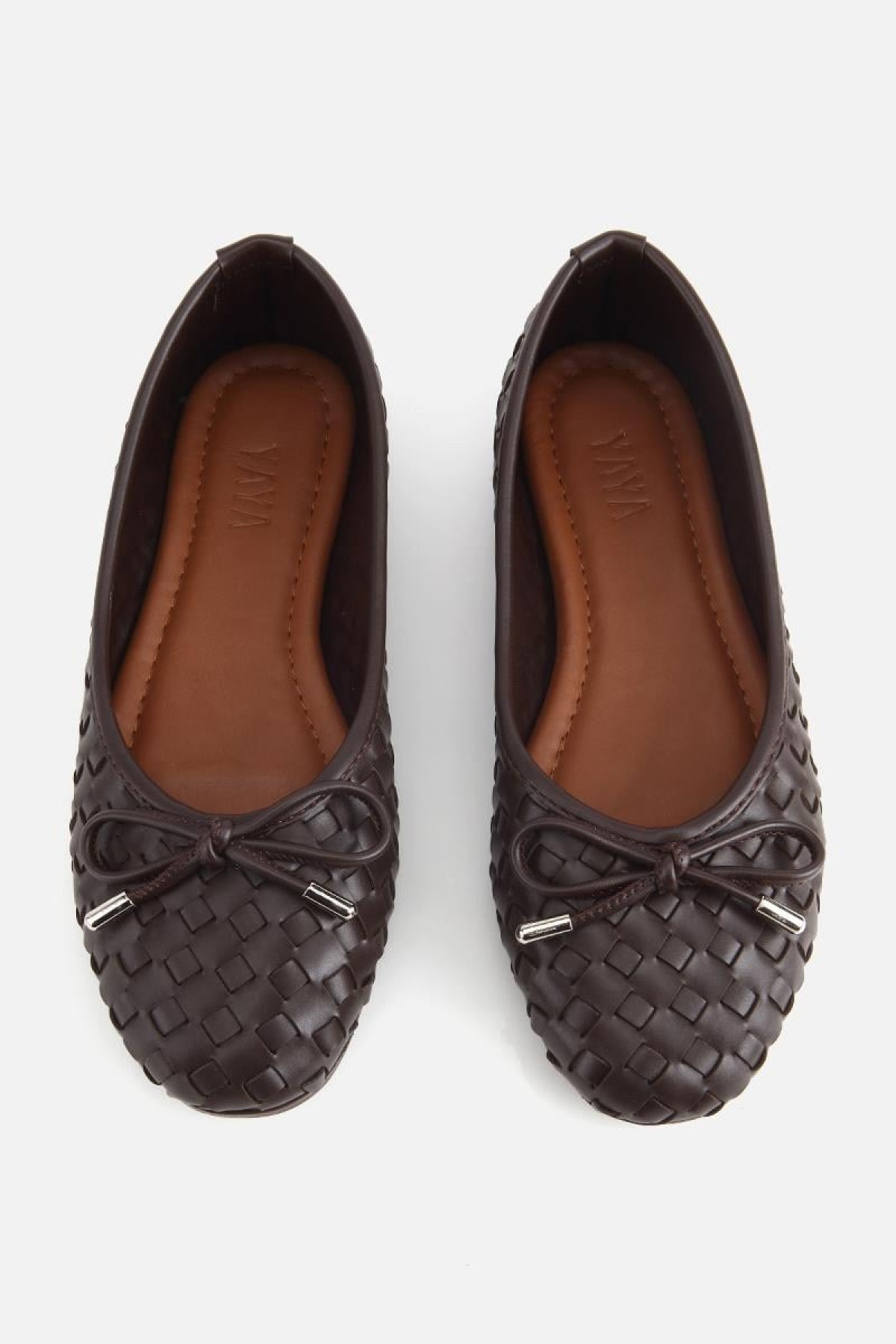 Yaya By Hotiç Kahverengi Yaya By Hotiç Yaya By Kadın Örgü Detaylı Günlük Düz Babet