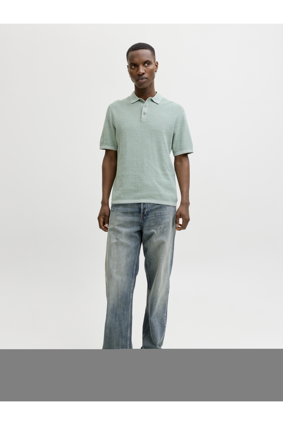 Jack Jones Jjegeorge Knıt Polo Ss Sn Erkek Yeşil1 Tshirt 12268281