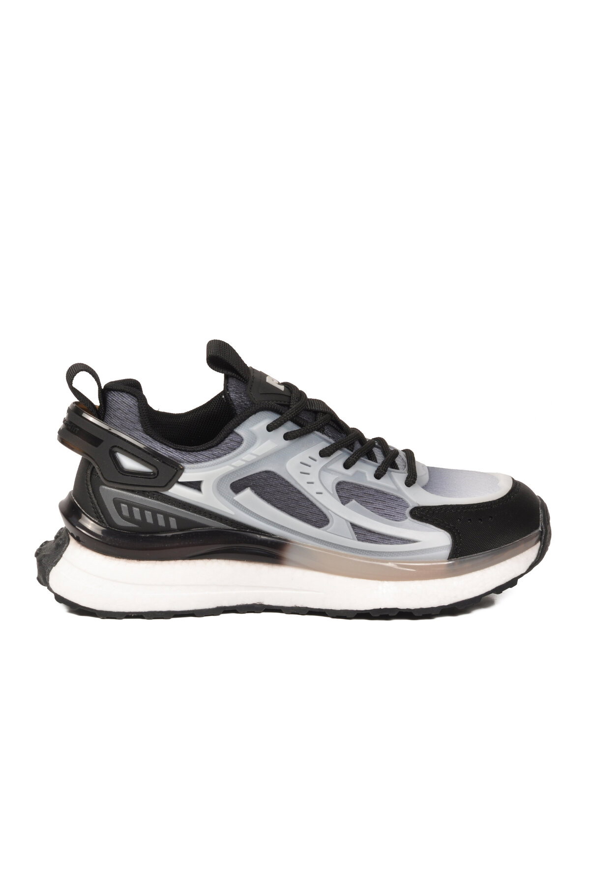 Pierre Cardin Gri Siyah Hafızalı Taban Unisex Spor Ayakkabı