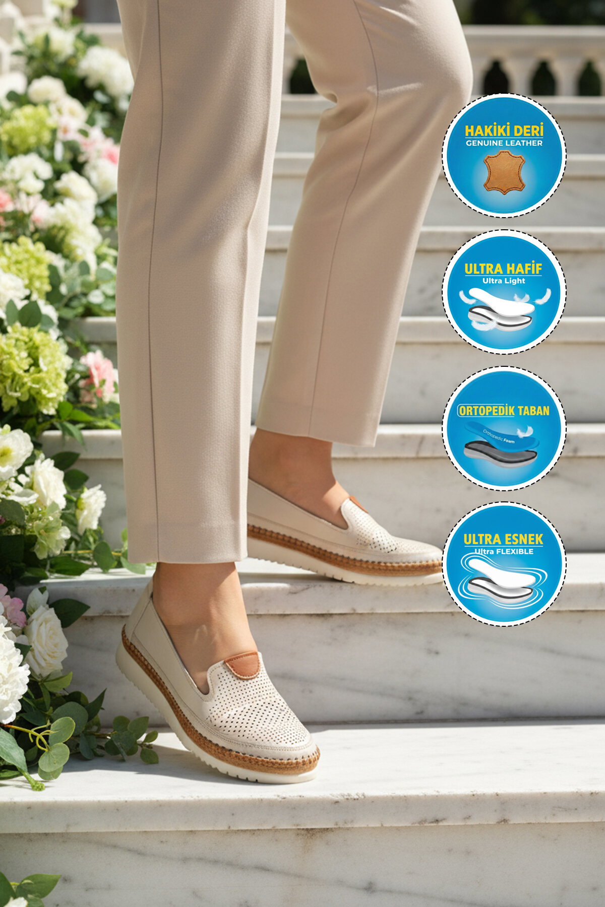 A Spor Siyah A Spor Hakiki Deri Kadın Casual Ayakkabı