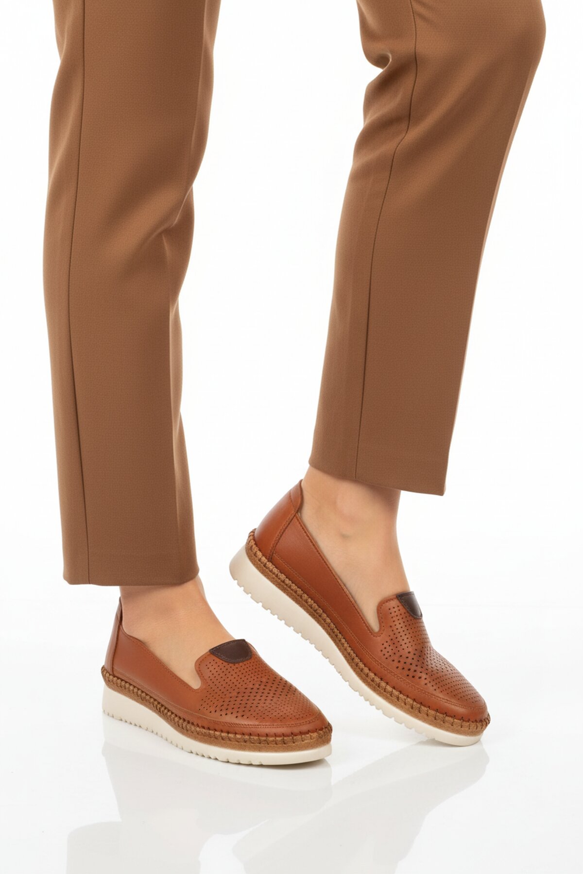 A Spor Siyah A Spor Hakiki Deri Kadın Casual Ayakkabı