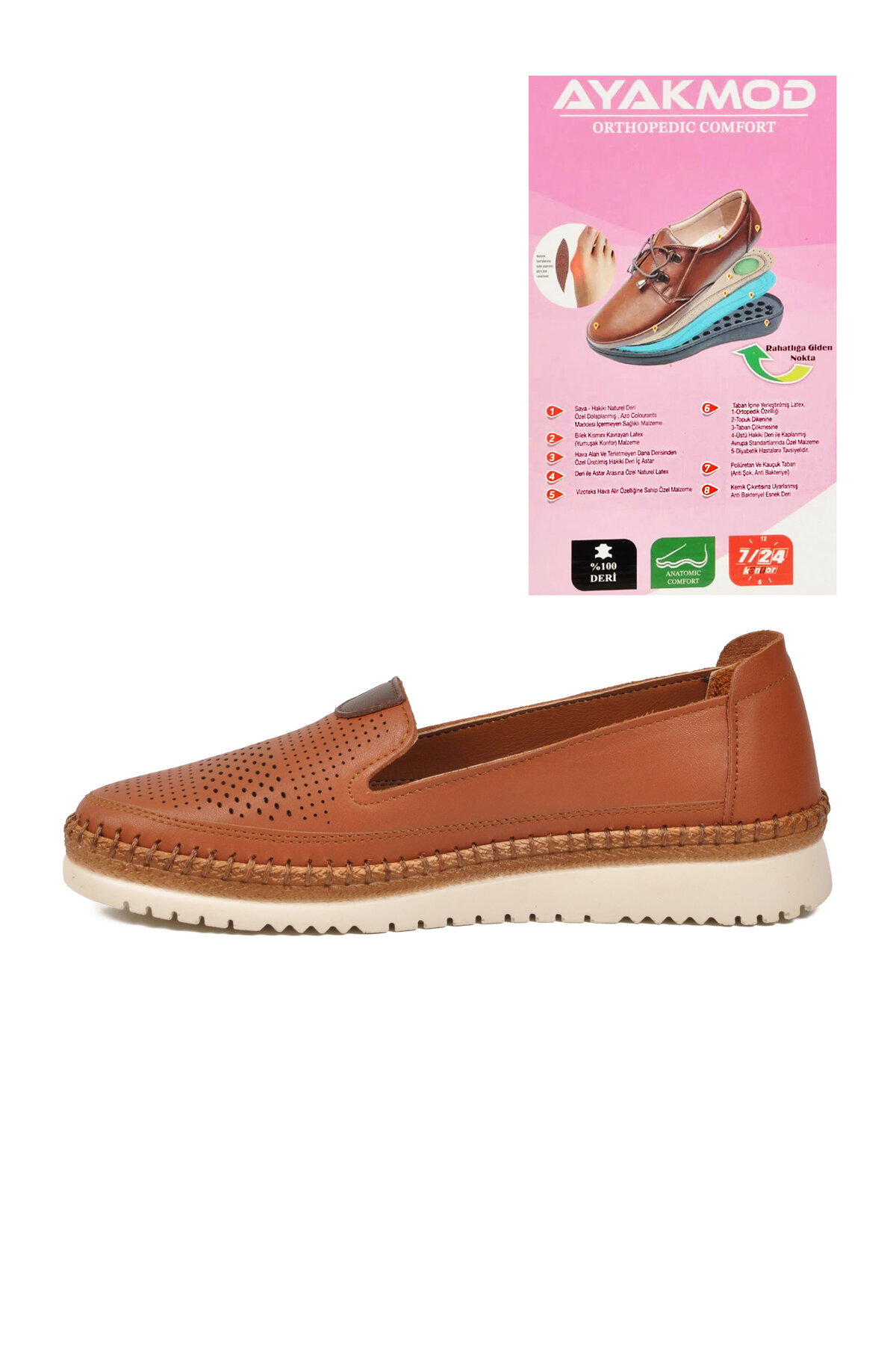 A Spor Siyah A Spor Hakiki Deri Kadın Casual Ayakkabı