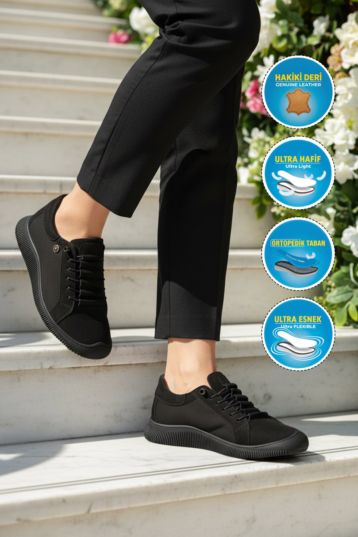 A Spor Bej A Spor Hakiki Deri Kadın Casual Ayakkabı