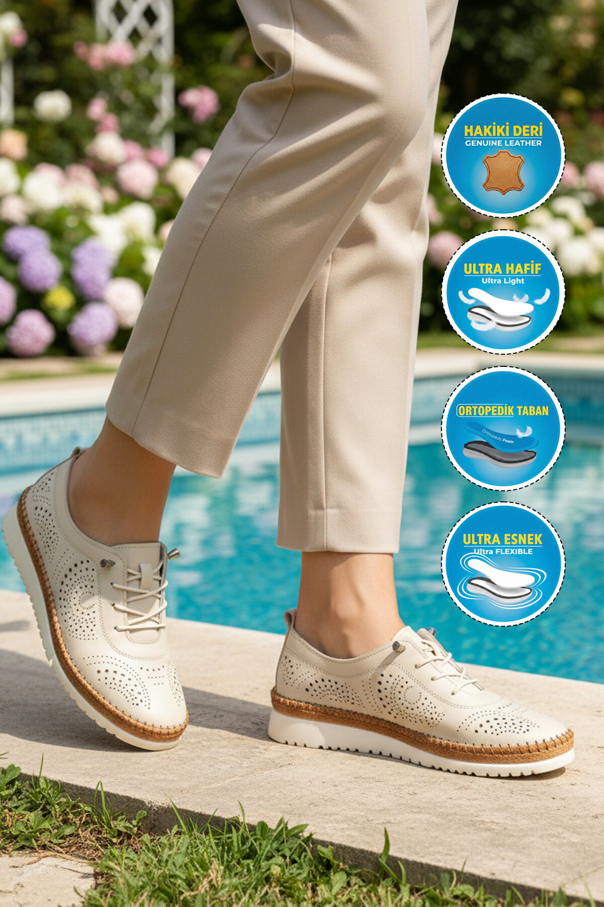 A Spor Siyah A Spor Hakiki Deri Kadın Casual Ayakkabı