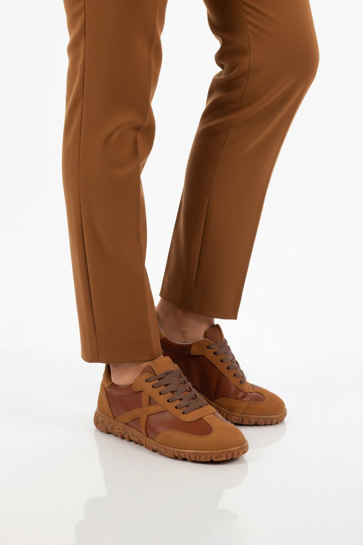 A Spor Siyah A Spor Hakiki Deri Kadın Casual Ayakkabı