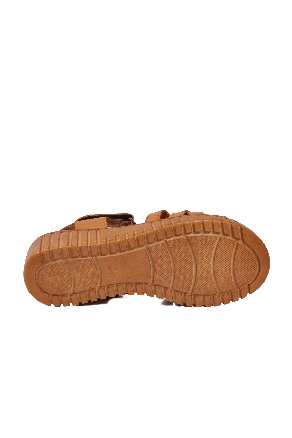 Pierre Cardin Bej Pierre Cardin Hakiki Deri Cırtlı Kadın Düz Sandalet