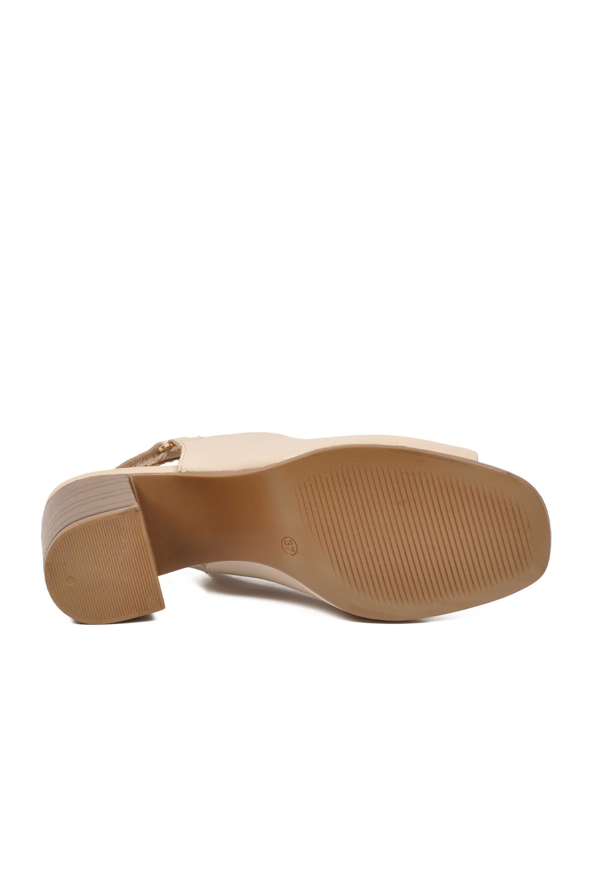 Venüs Bej Venüs Hakiki Deri Kadın Topuklu Sandalet 2108518Y Z