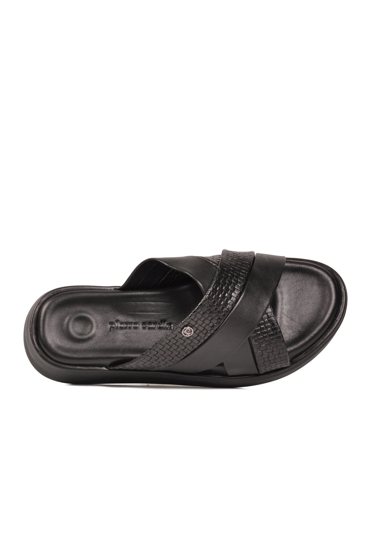 Pierre Cardin Siyah Pierre Cardin Hakiki Deri Erkek Terlik PC-7336 M