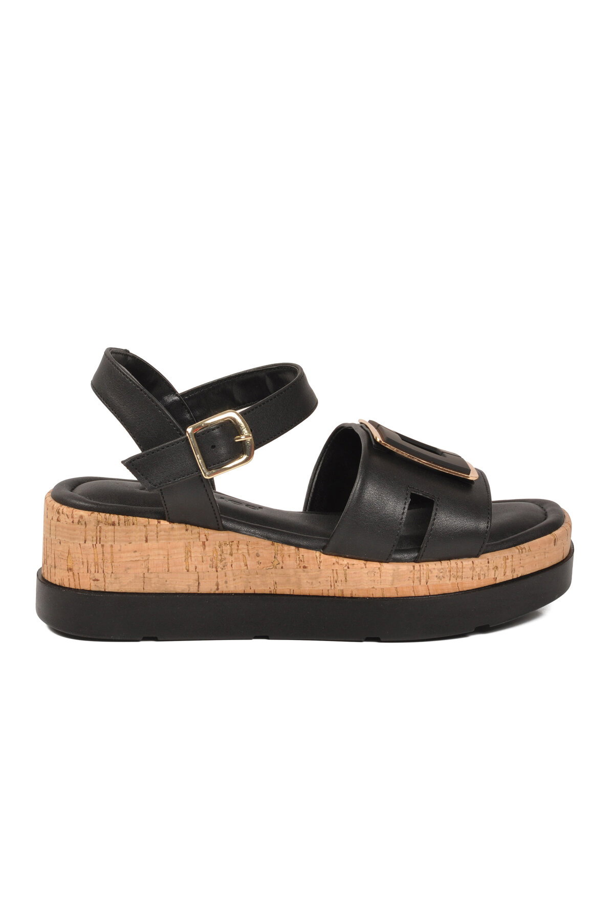 Ayakmod Siyah Ayakmod Hafif Kadın Topuklu Sandalet 35181 G