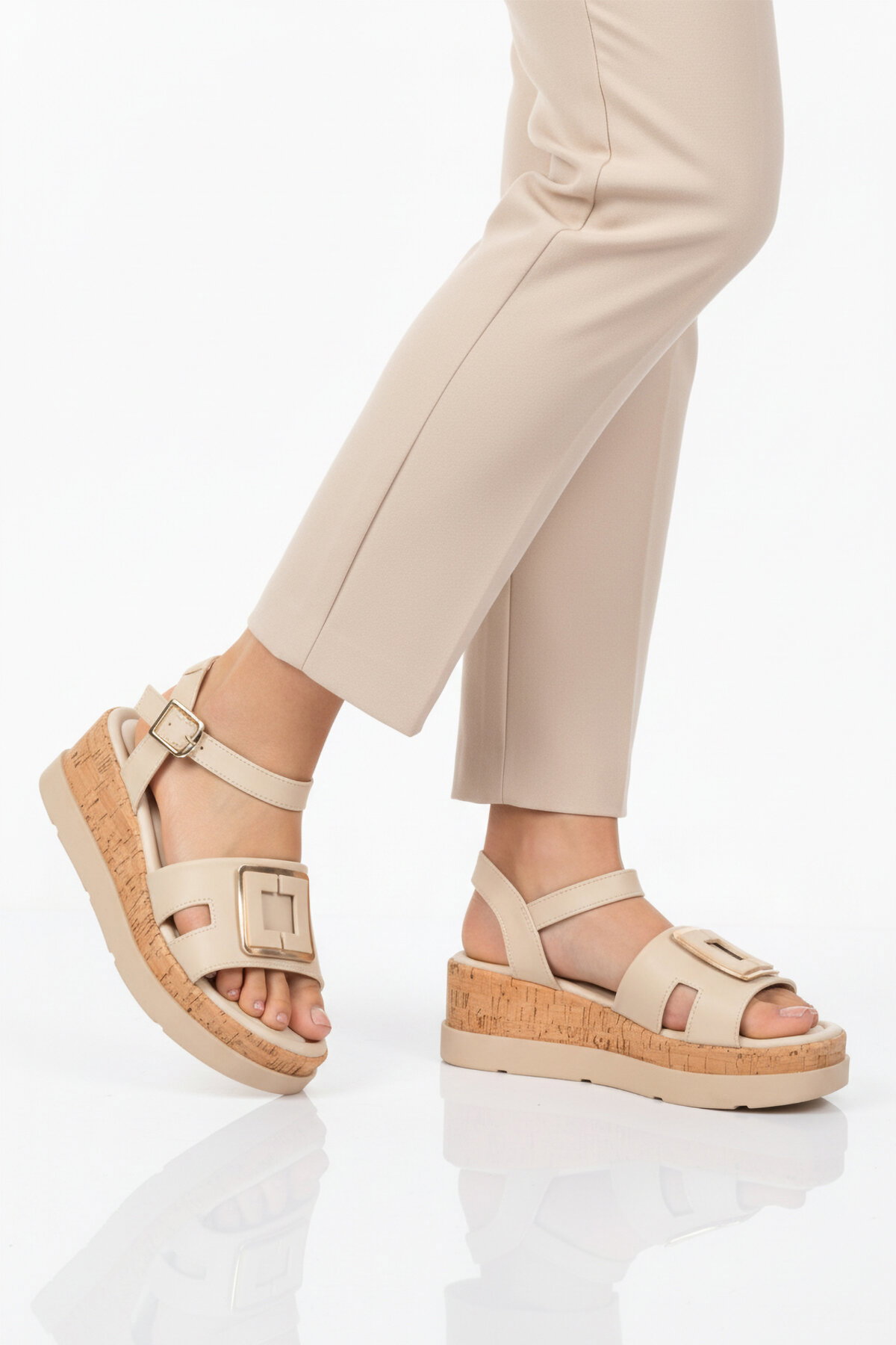 Ayakmod Siyah Ayakmod Hafif Kadın Topuklu Sandalet 35181 G