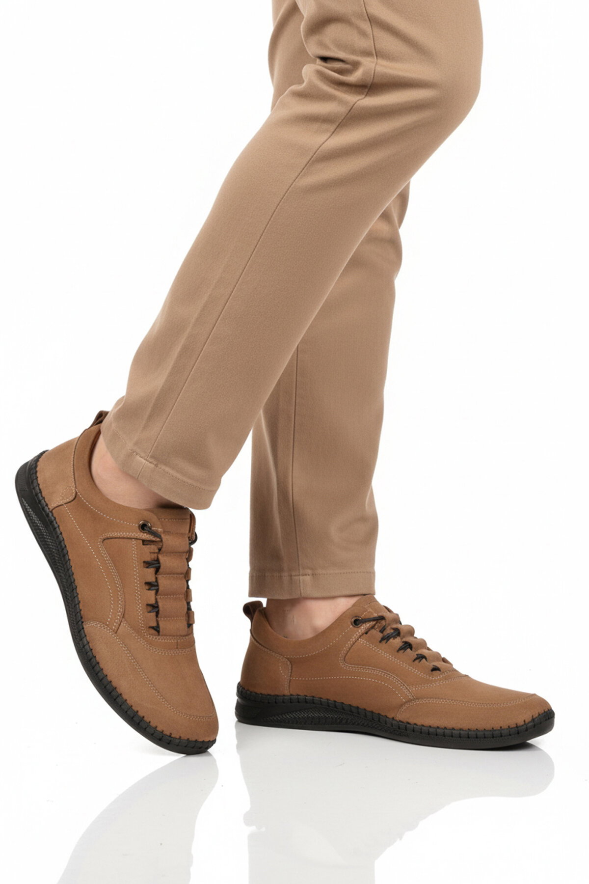 Ayakmod Siyah Ayakmod Premium Hakiki Deri Erkek Casual Ayakkabı 2101 M