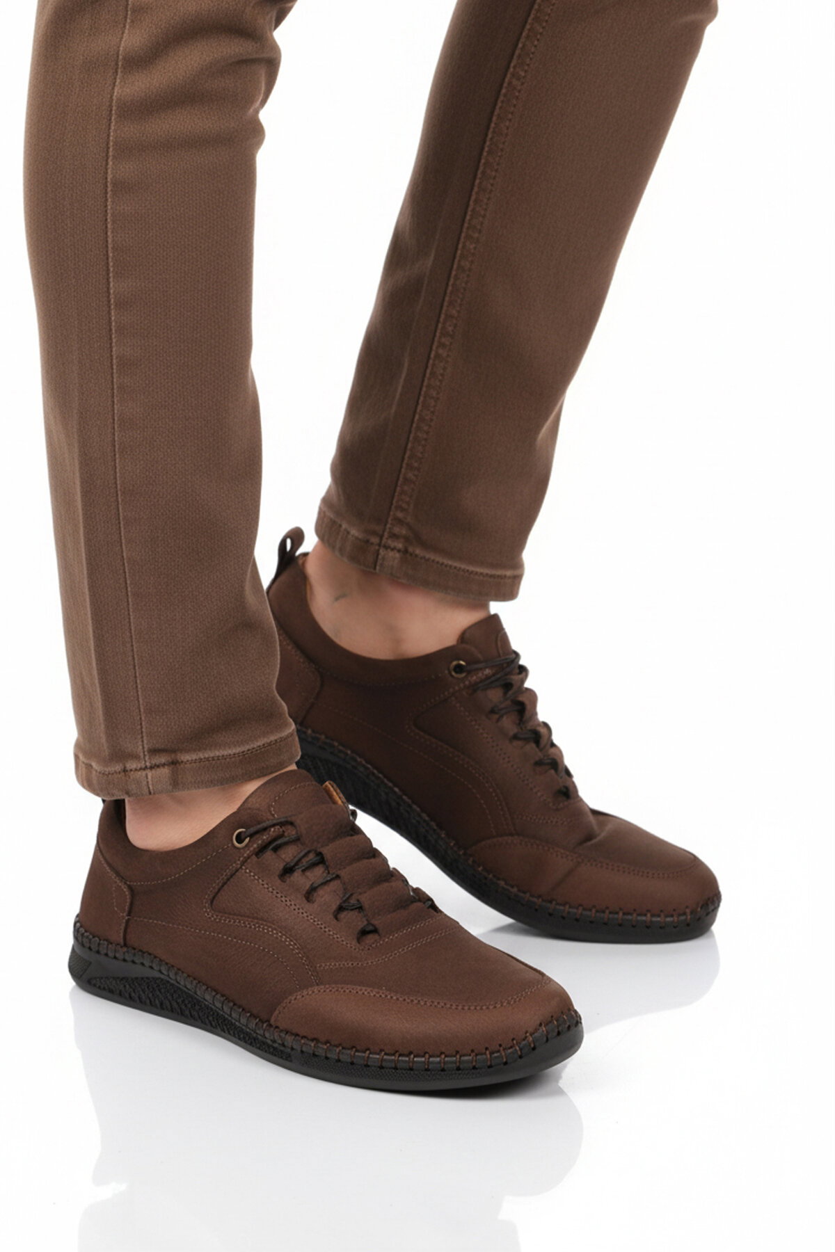 Ayakmod Siyah Ayakmod Premium Hakiki Deri Erkek Casual Ayakkabı 2101 M