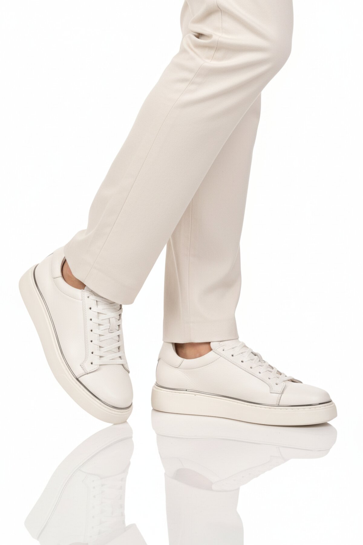 Ayakmod Lacivert Ayakmod Premium Hakiki Deri Erkek Casual Ayakkabı 2689 M