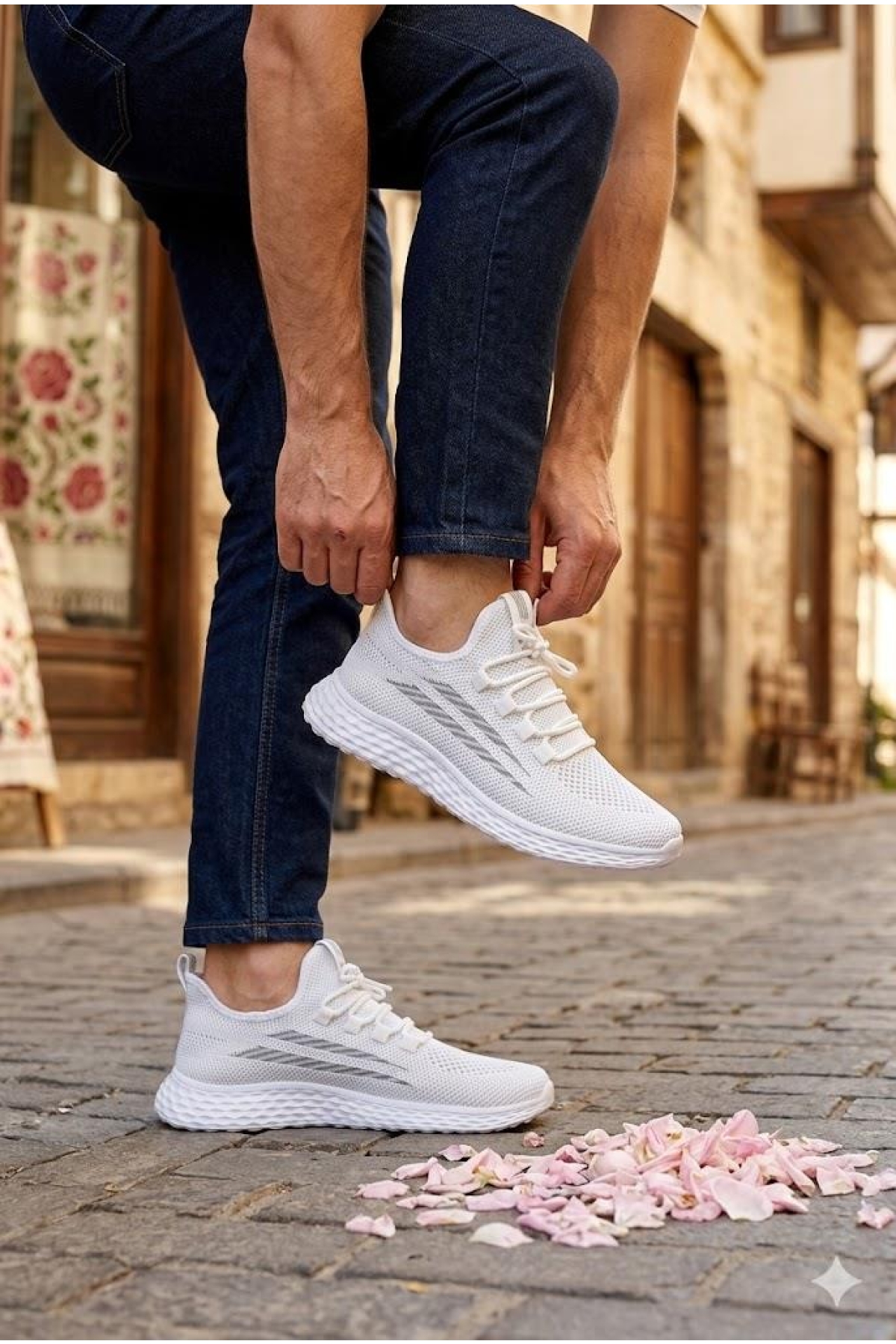0130 Awidox Rahat Hafif Anatomik Fileli Bağcıksız Sneaker Spor