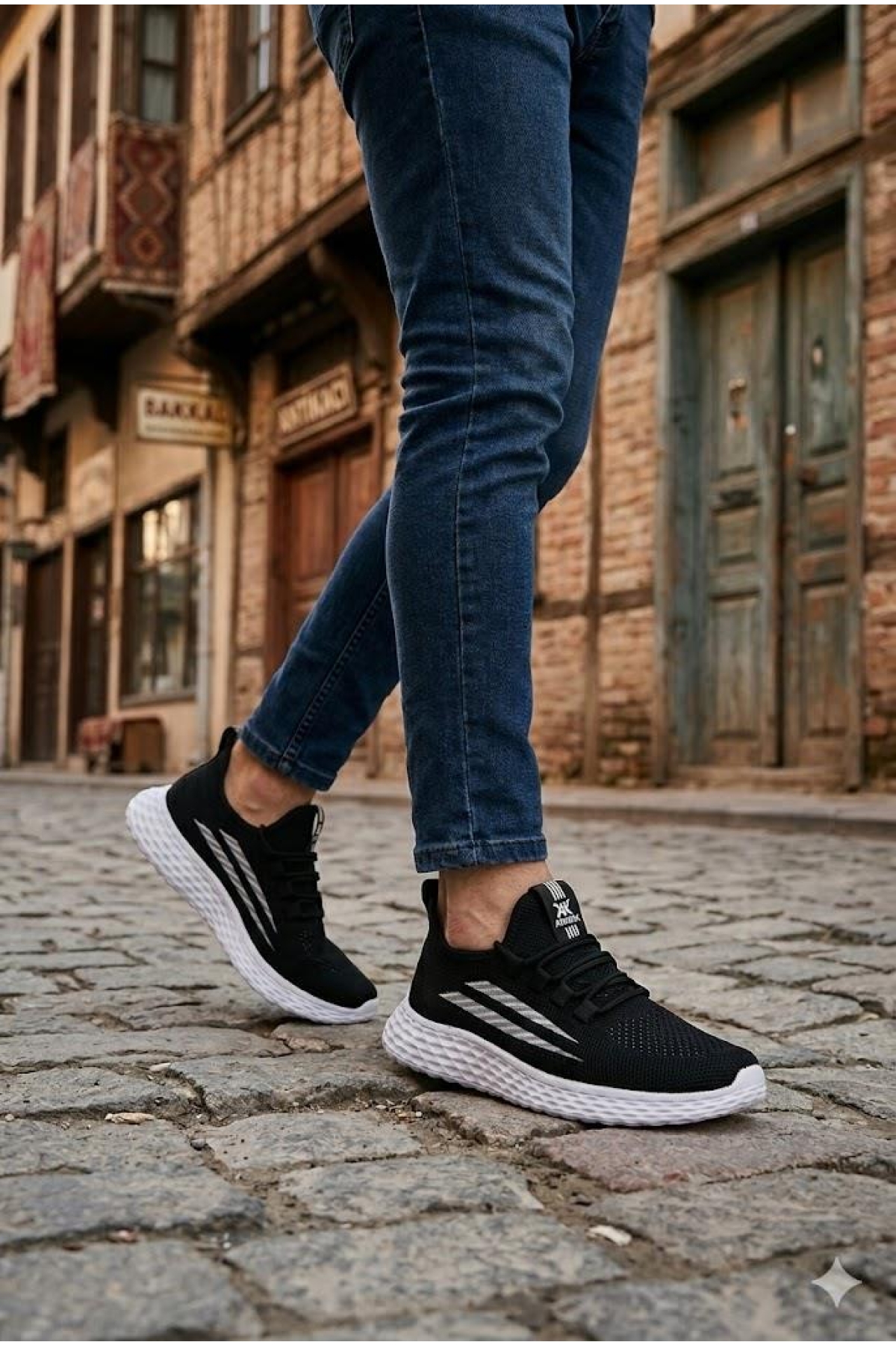0130 Awidox Rahat Hafif Anatomik Fileli Bağcıksız Sneaker Spor
