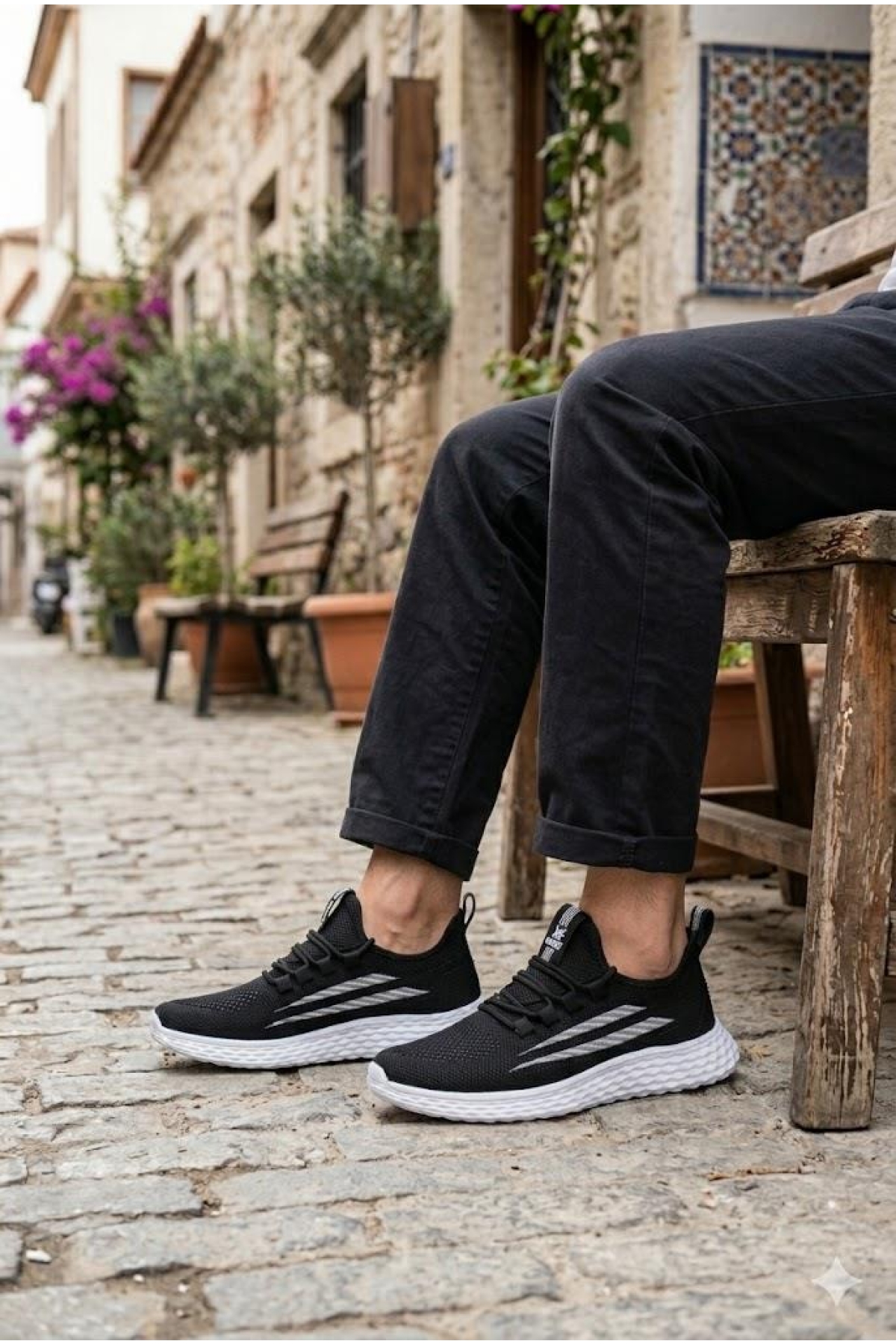 0130 Awidox Rahat Hafif Anatomik Fileli Bağcıksız Sneaker Spor