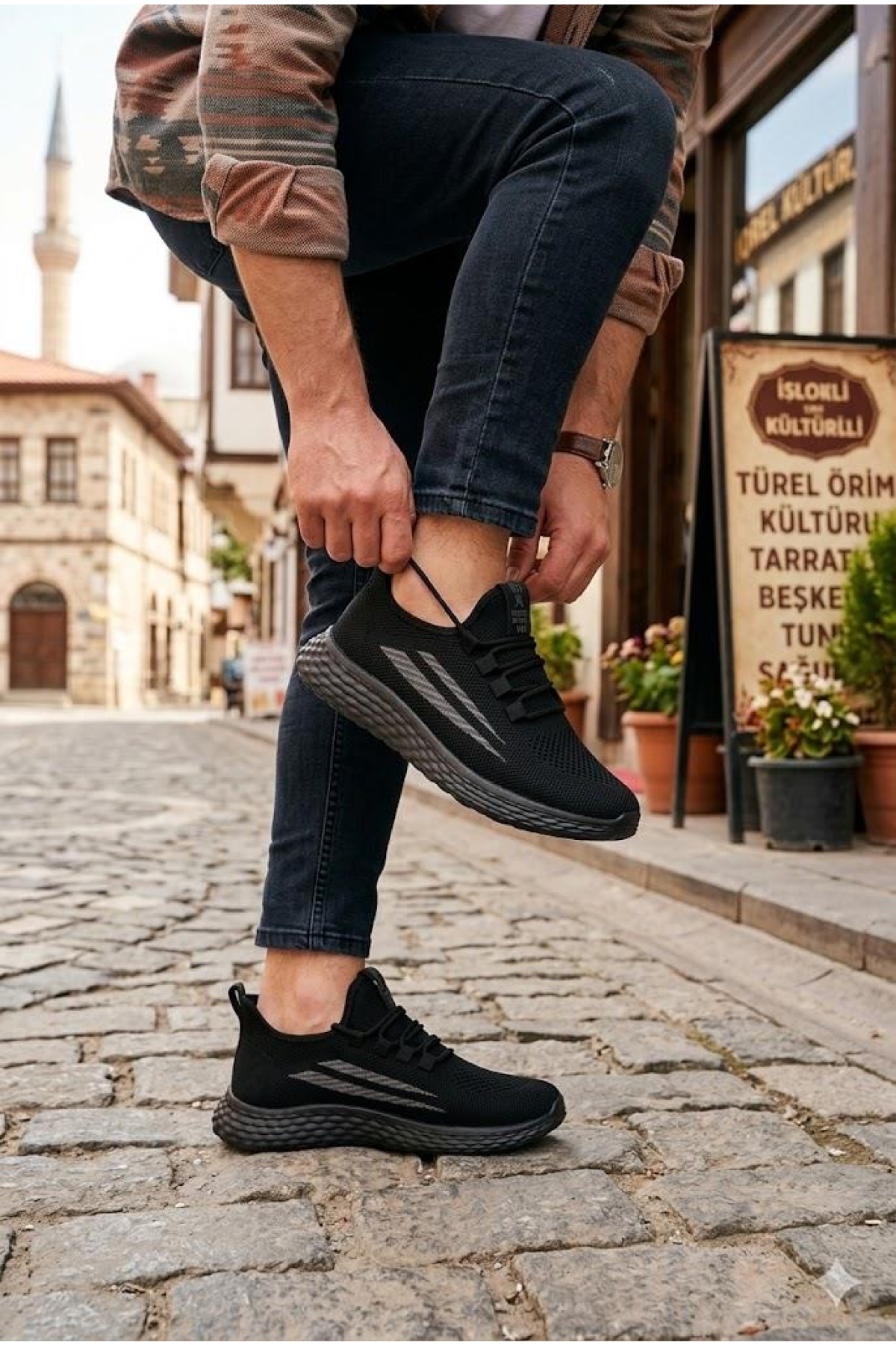 0130 Awidox Rahat Hafif Anatomik Fileli Bağcıksız Sneaker Spor