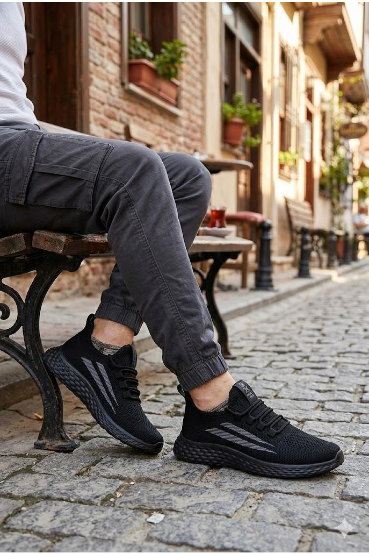0130 Awidox Rahat Hafif Anatomik Fileli Bağcıksız Sneaker Spor