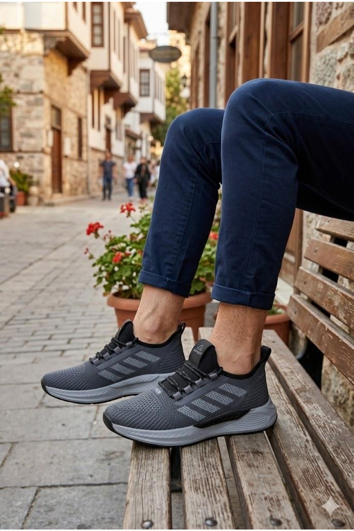 0141 Acropol Rahat Hafif Anatomik Triko Bağcıksız Sneaker Spor