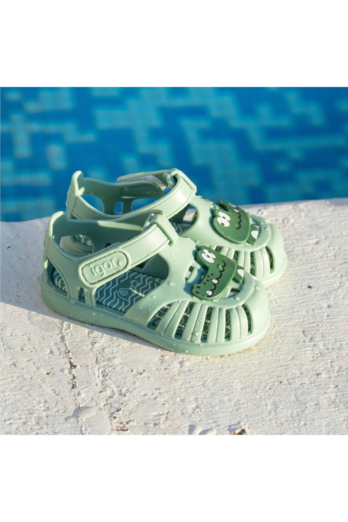 Igor Yeşil Igor Tobby Croco Unisex Çocuk Sandalet S10371