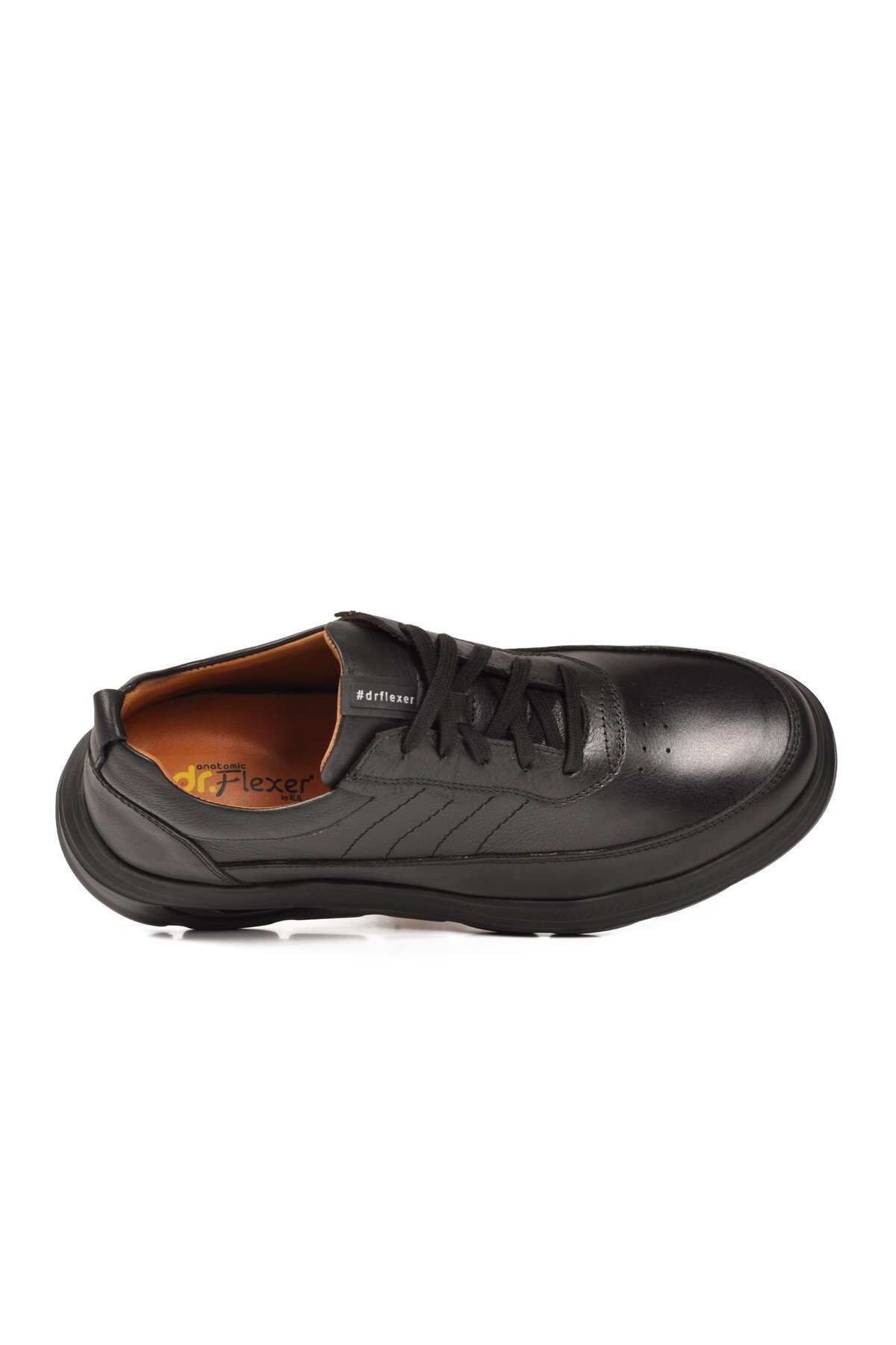Dr.flexer Siyah Dr.flexer Hakiki Deri Erkek Casual Ayakkabı