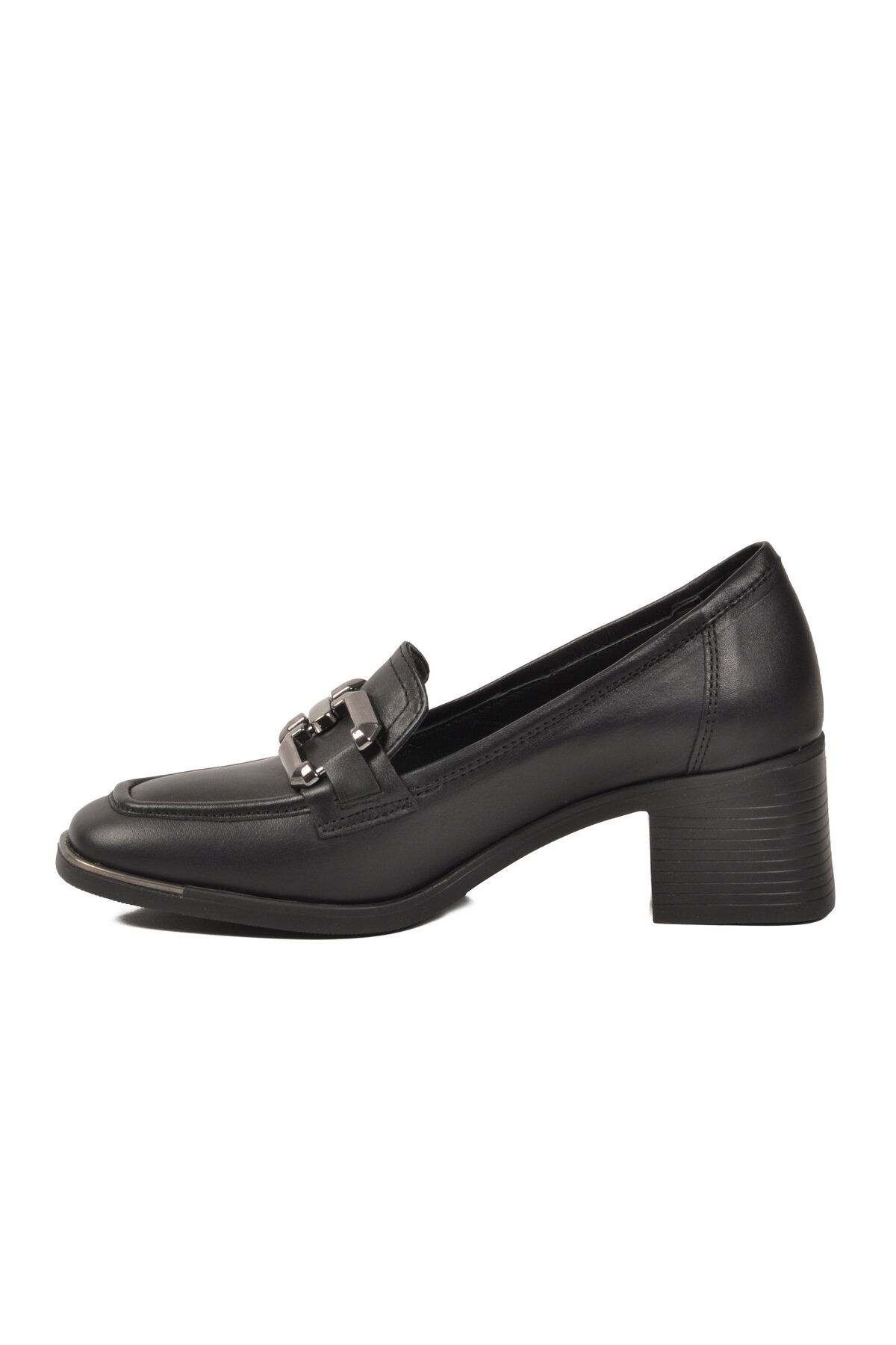 A Spor Bej A Spor Hakiki Deri Kadın Topuklu Ayakkabı