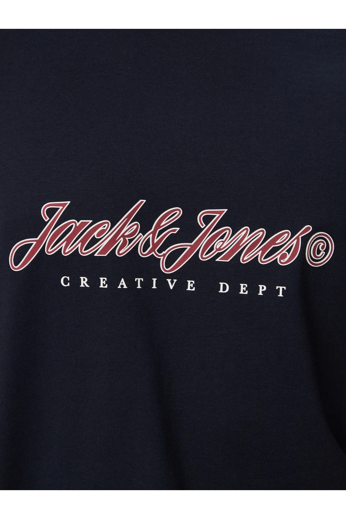 Jack Jones Jormontauk Type Front Tee Cn Erkek Lacivert Tshirt