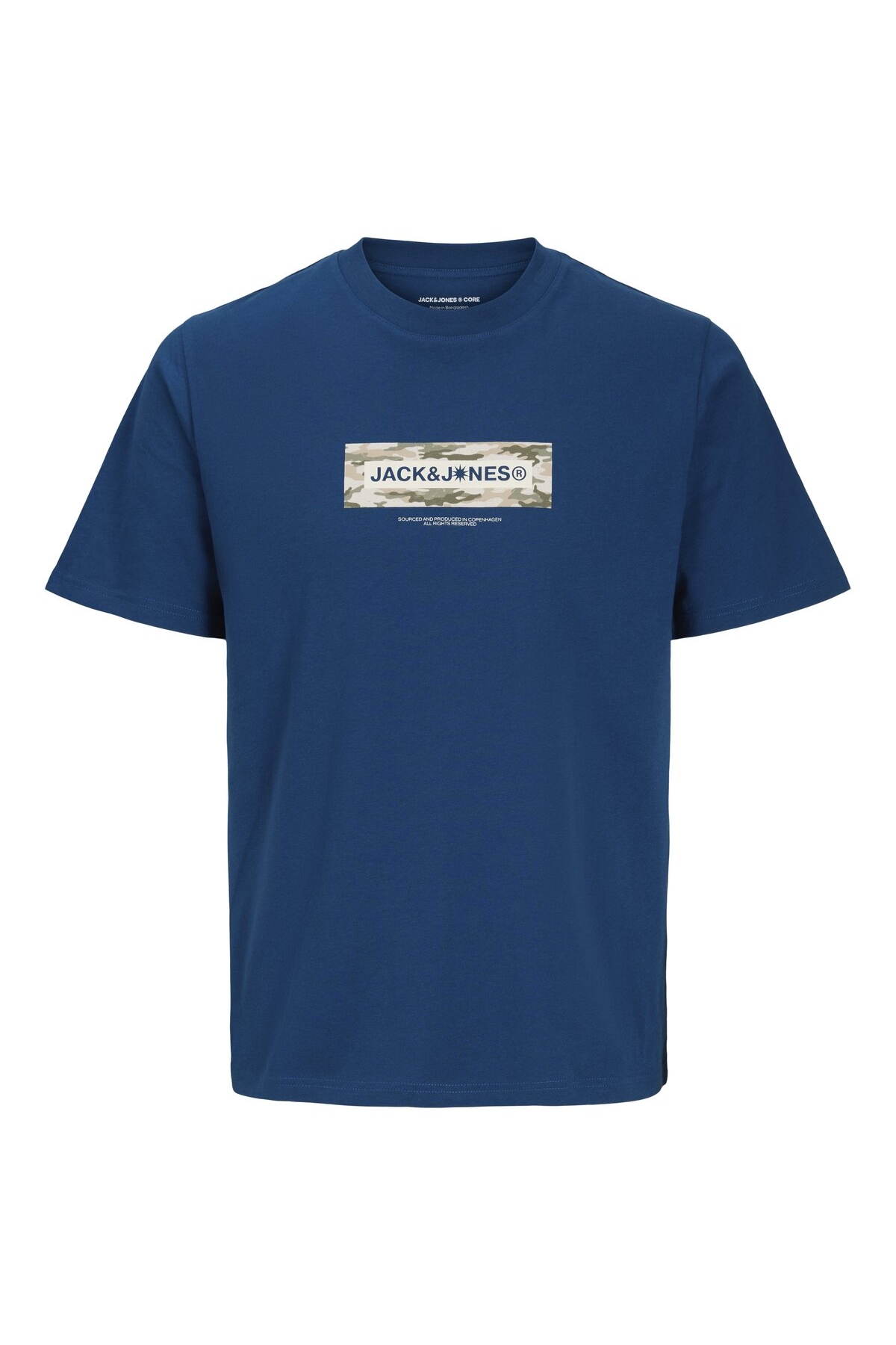 Jack Jones Jcobreeze Branded Tee Ss Crew Neck Fst Erkek Mavi