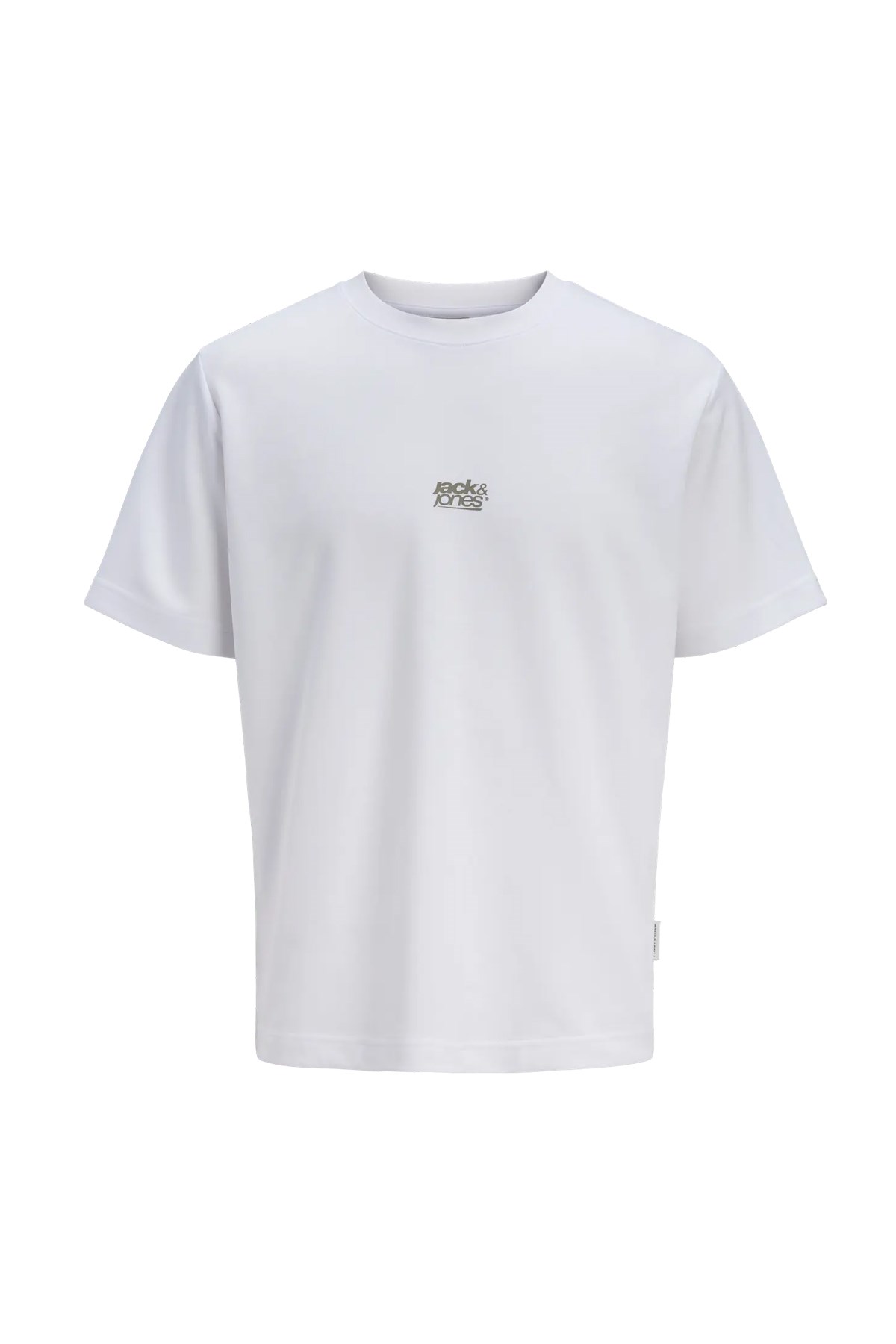 Jack Jones Jcobreeze Front Prınt Tee Ss Crew Erkek Beyaz Tshirt