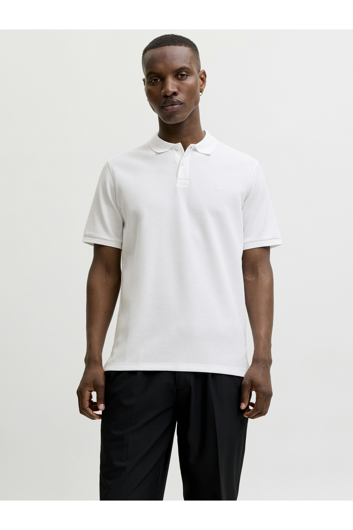Jack Jones Jjeaustın Polo Ss Noos Erkek Beyaz Tshirt 12268130-01