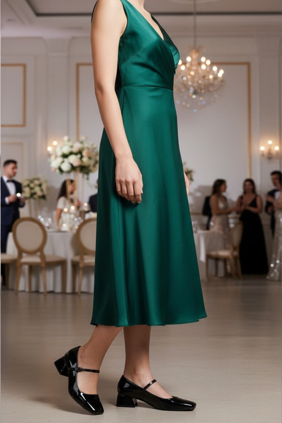 Dagoster Kahverengi Dagoster DZA07 Rugan DZA07-725101 4 cm Kalın Topuklu Klasik Kadın Ayakkabı