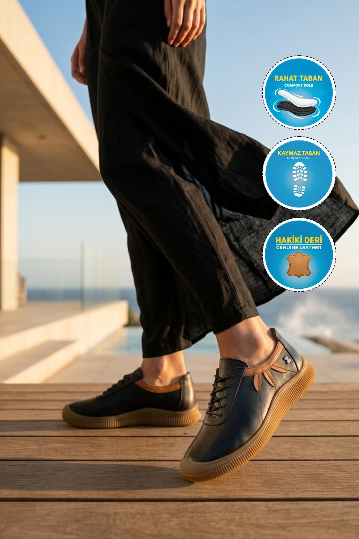 Venüs Bej Venüs Hakiki Deri Kadın Casual Ayakkabı 2413511Y Z