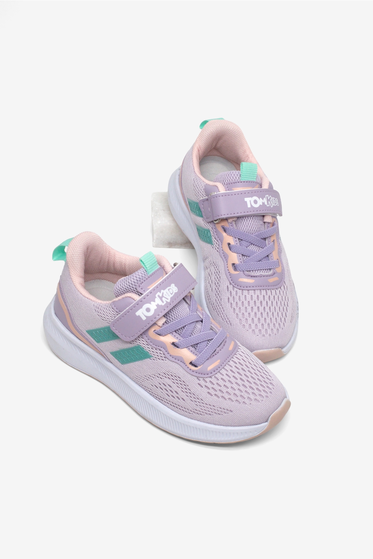 Tonny Black Beyaz Tonny Black Rahat Kalip Çocuk Unisex Nefes Alabilen Cırtlı Bağcıklı Sneaker