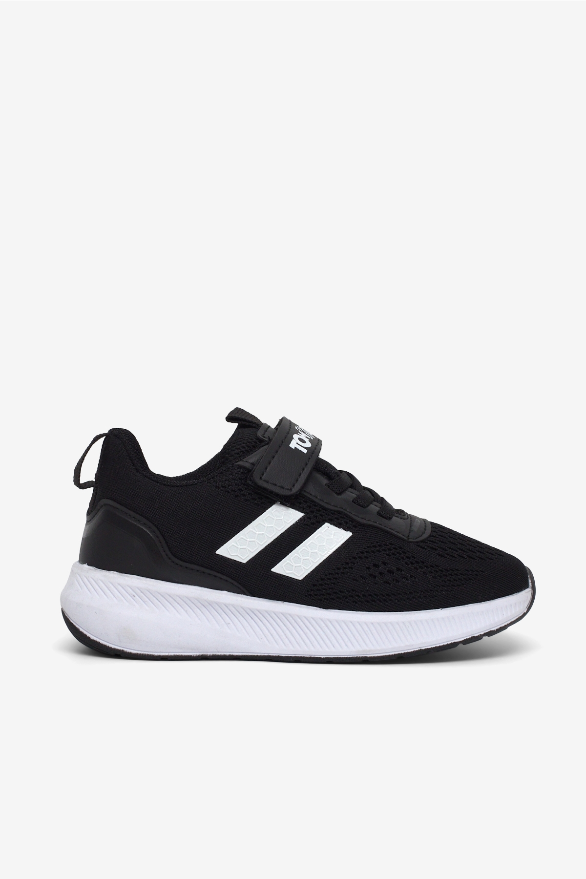 Tonny Black Beyaz Tonny Black Rahat Kalip Çocuk Unisex Nefes Alabilen Cırtlı Bağcıklı Sneaker